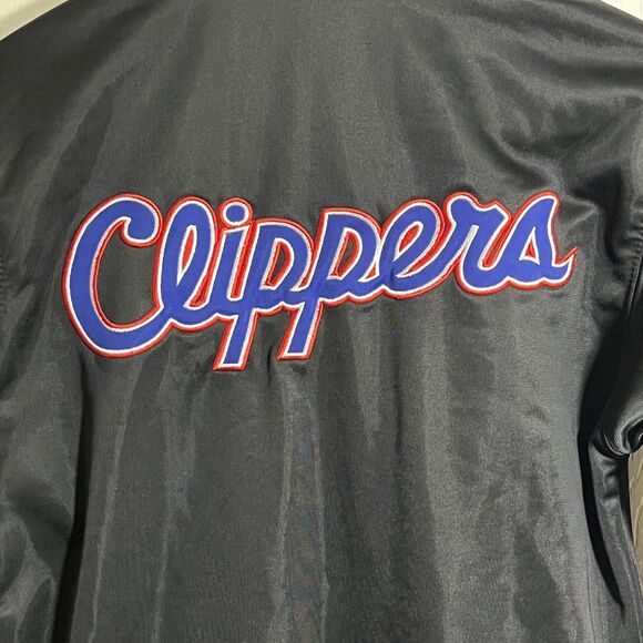 Los Angeles LA Clippers NBA Jacket Blue Label UNK Pockets Black Red Youth Medium - Picture 2 of 10